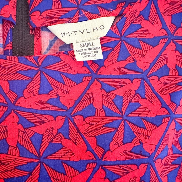 11•1•Tylho Dress - Red & Blue size Small - Picture 4 of 4